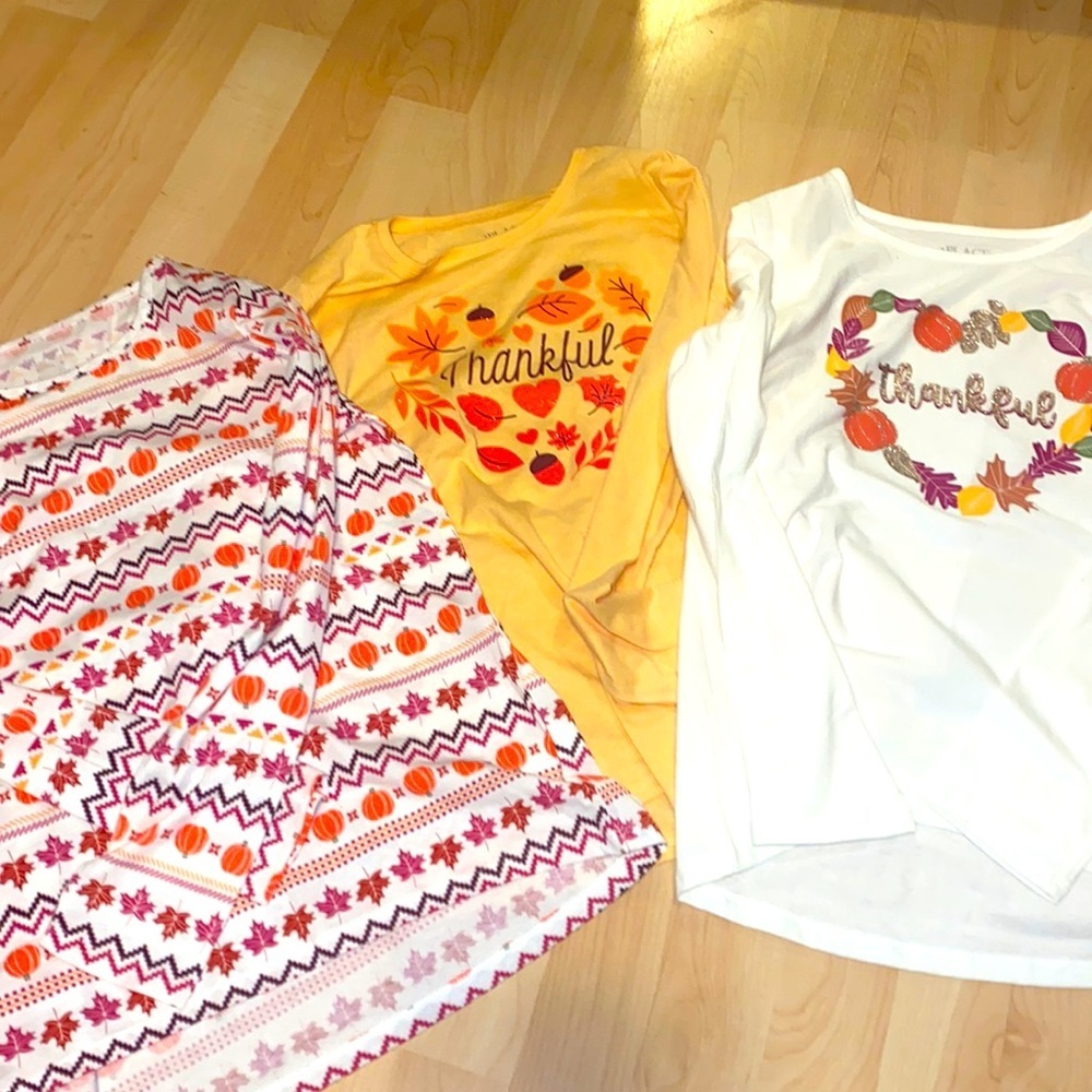 Children’s Place set of 3 Fall‎ long sleeve T-shirts NEW GIRLS 16